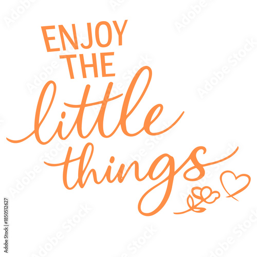 Enjoy The Little Things Gratitude Mindfulness Positivity Quote