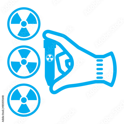 radiation warning icons, nuclear symbol icon, nuclear radiation warning icon