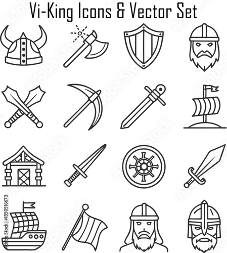 Viking Icons & Vector Set
