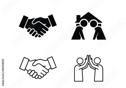 Business and community icons\Solid icons vector collection - Vector icon set - Line and glyph solid icon set - Icon vector - Flat Design Icon - Blue icon set 