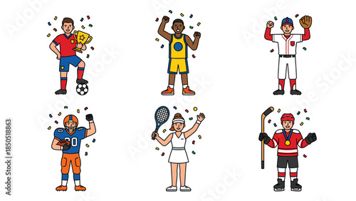 Diverse Children Celebrating and Playing with Balloons in a Fun Party Scene