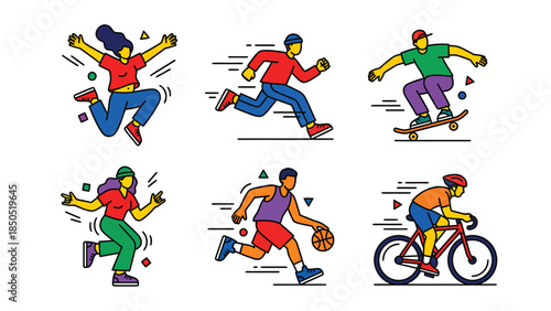 Children s Outdoor Playground Activities with Kids Playing and Cycling