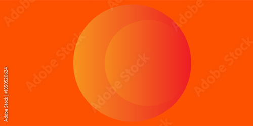 Abstract orange background with circles.