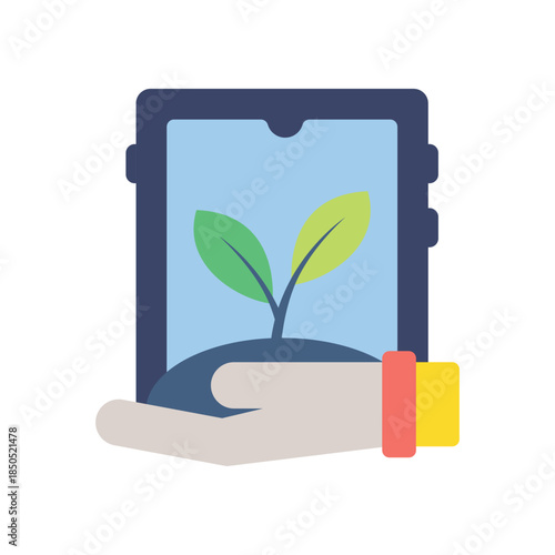 Digital Detox Growth Illustration