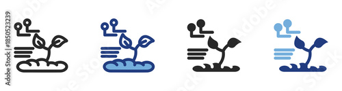 Agriculture Icon Set With Multiple Styles Vector Illustration