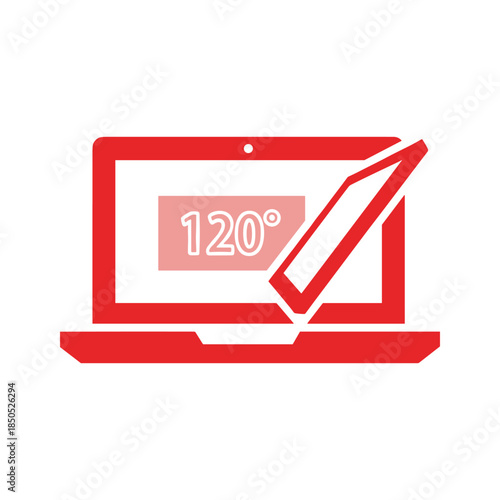 Laptop with 120 degree screen rotation