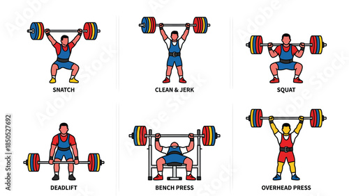 Strong Man Lifting Barbell for Power Training and Fitness Progress