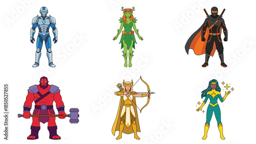 Epic Pixel Art Video Game Characters Featuring Heroes Villains and Fantasy Creatures