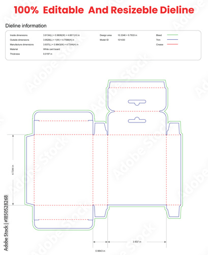 hanging slim tall medicine box dieline template box dieline die lines packaging custom dieline  box cardboard box dieline pizza box dieline printable product packaging layout,