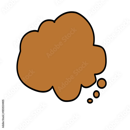 Speech bubbles with textured