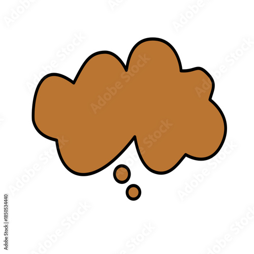 Speech bubbles with textured