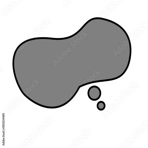 Speech bubbles with textured