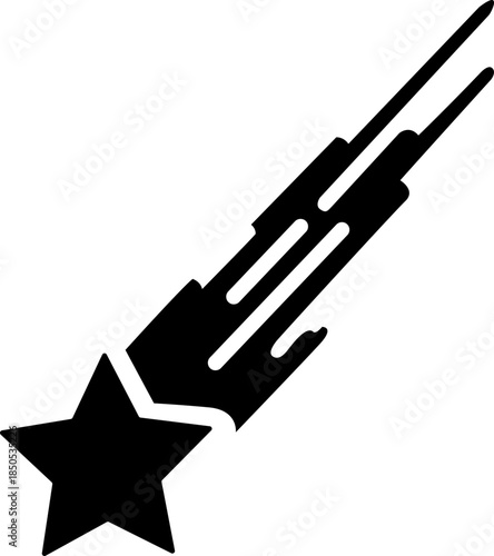 vector of a falling star illustration