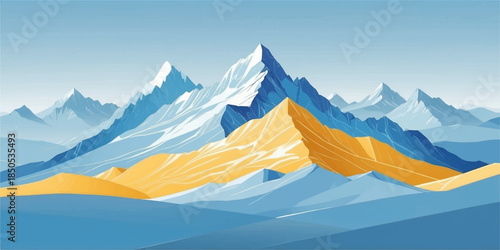 Mount Cook National Park mountain landscape under blue sky in New Zealand
