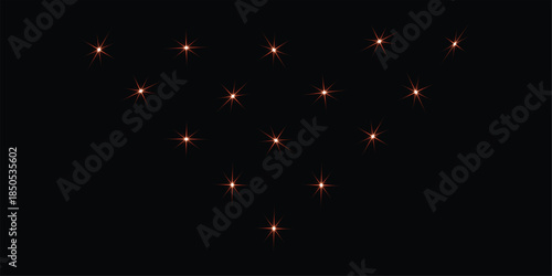 A blurry image of red and white lights on a dark background
