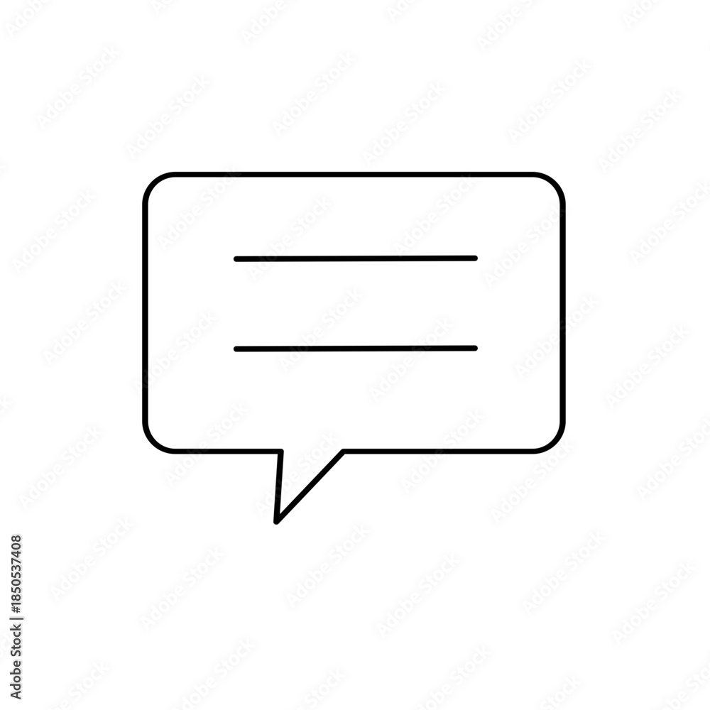 Naklejka premium Speech balloon, chat icon