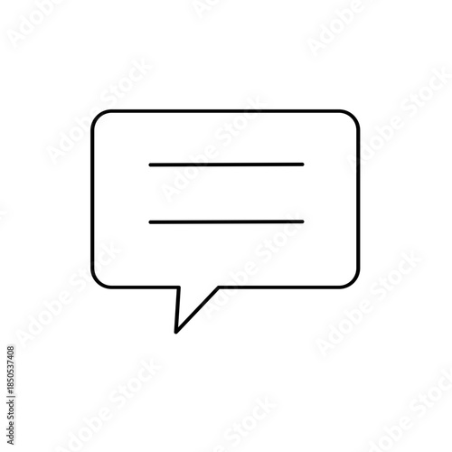 Speech balloon, chat icon