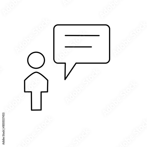 Speech balloon, chat icon