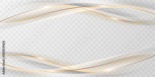 white background design With luxurious golden effect elements. Vector illustration