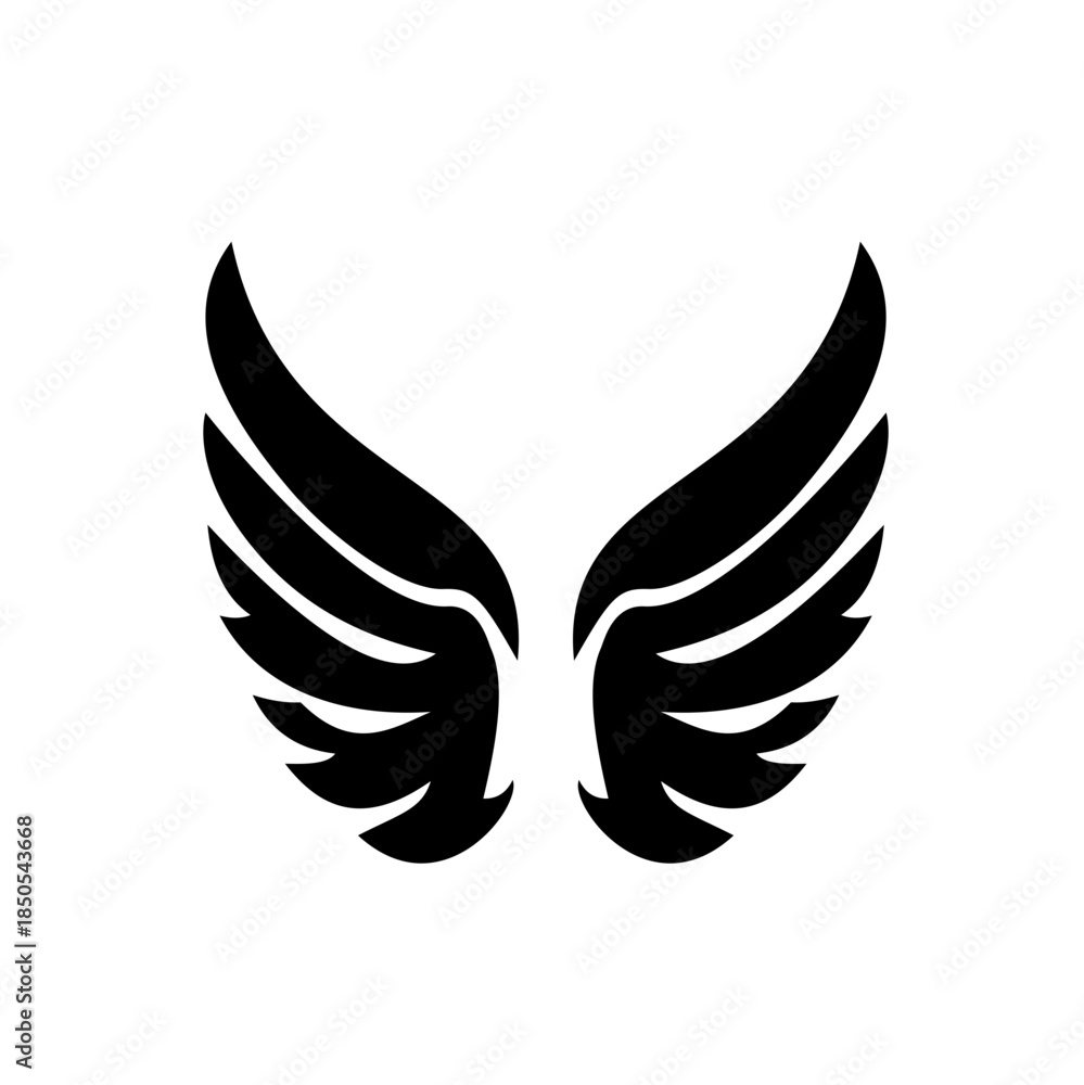 Obraz premium Wing icon. Wing icon set. Vector emblem