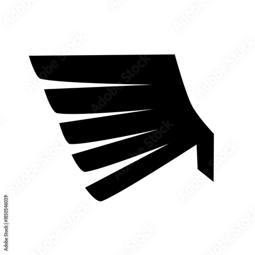 Vector wings. Wings icon set