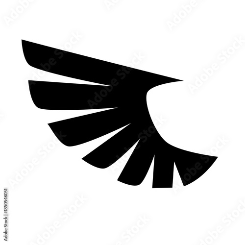 Vector wings. Wings icon set