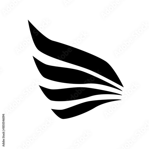 Vector wings. Wings icon set