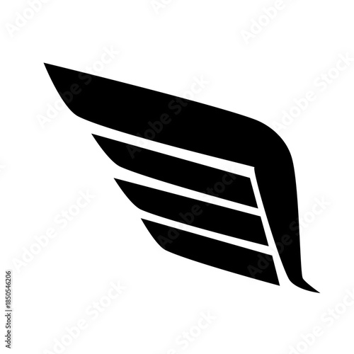 Vector wings. Wings icon set