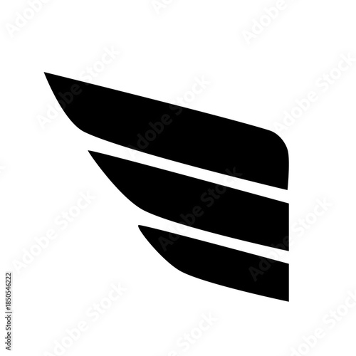 Vector wings. Wings icon set