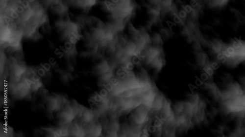 Seamless loop smoke animation with realistic swirling smoke on black background, perfect for cinematic VFX, atmospheric compositing, and dramatic video scenes.