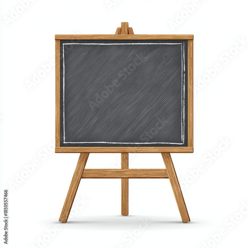 blank blackboard isolated on white