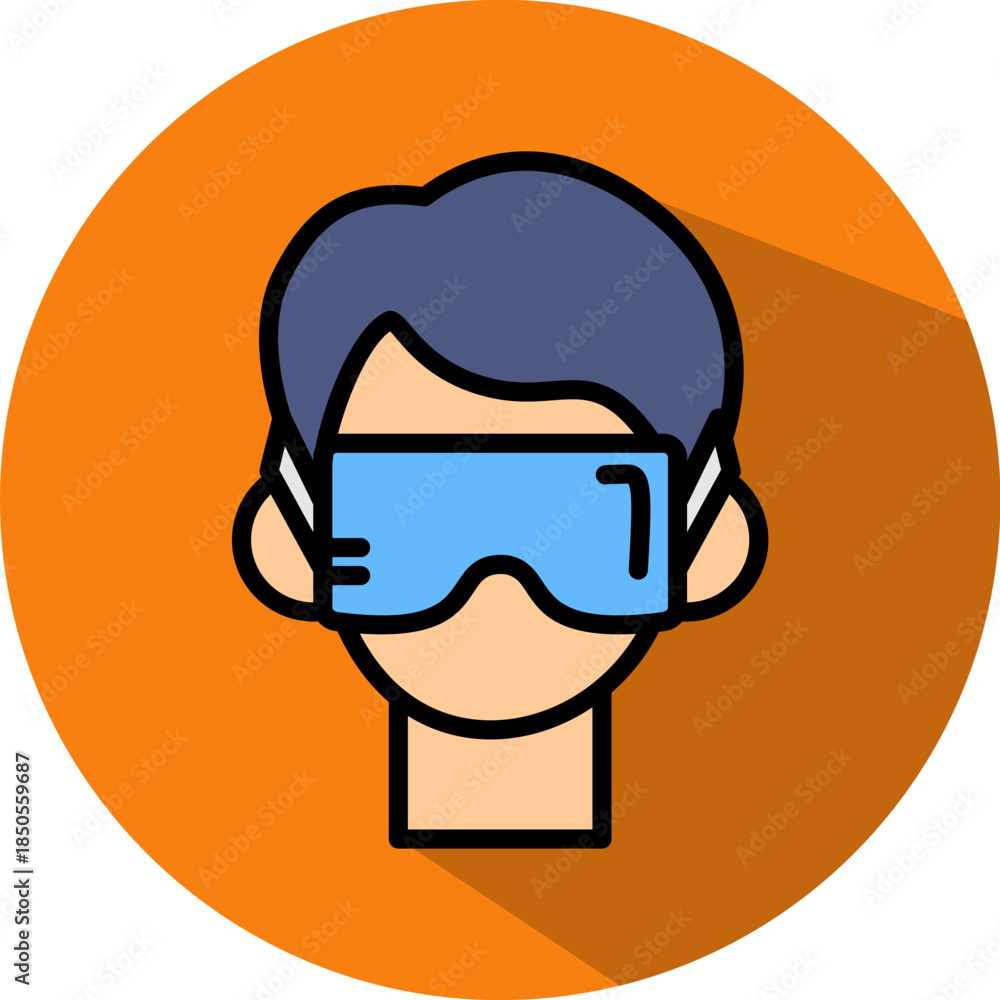 Fototapeta premium Virtual Reality isometric icon