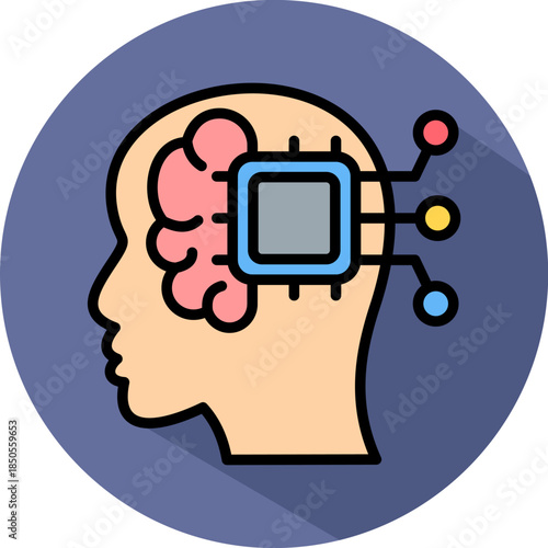 Machine Learning isometric icon