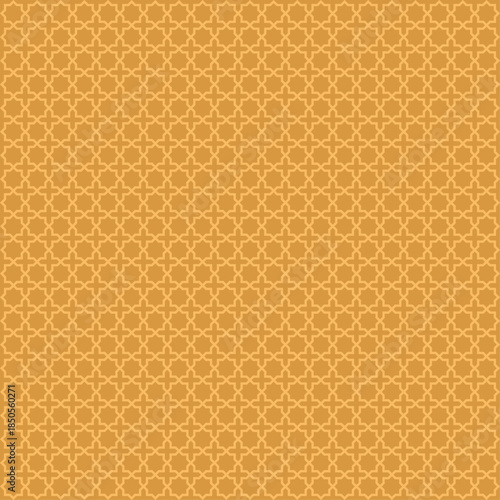 seamless pattern of islamic background with gold color