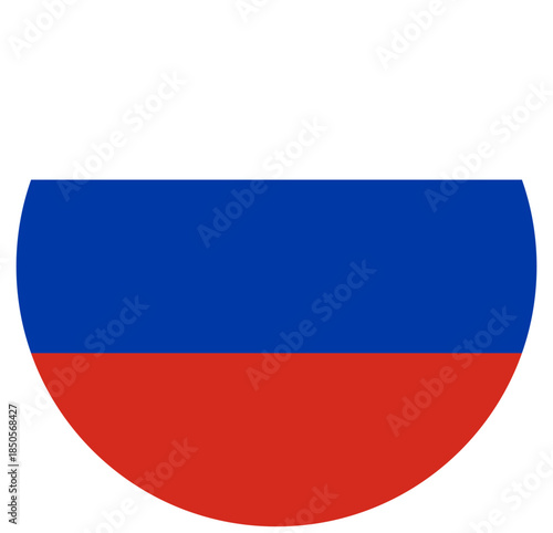 Free Download button Russian flag on white background icon vector illustration - GFXLoad