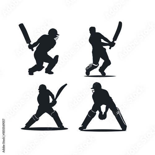 Baseball players in action