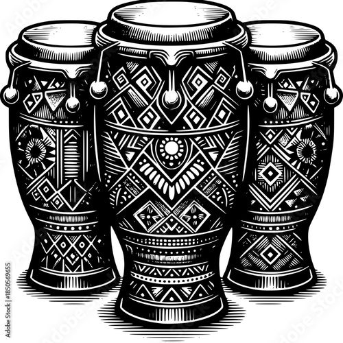 Set of vintage glass jars and decorative vases isolated on a clean background