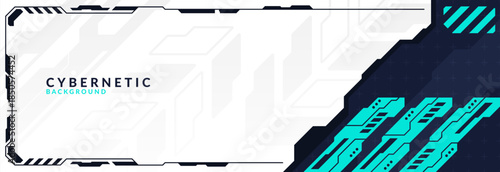 Abstract Modern Tech Background Minimal Geometric Circuit Pattern with Neon Blue Accents