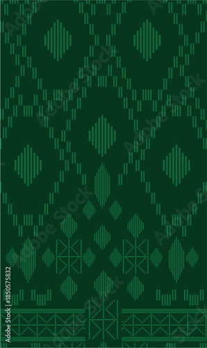 SONGKET WEAVING TECHNIQUE PATTERN WITH TRADITIONAL TEXTILE OR WOVEN DESIGNS, PERHAPS INSPIRED BY TYPICAL INDONESIAN OR SOUTHEAST ASIAN MOTIFS