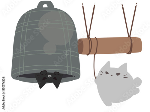 除夜のかねこ 主線なし