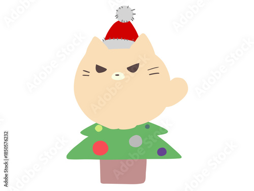 クリスマス満喫 ねこ 主線なし