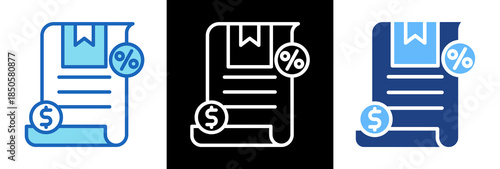 Tariffs On Goods triplestyle icon