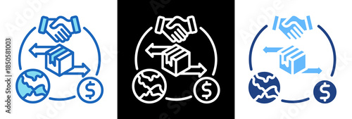 Trade Policy Change triplestyle icon