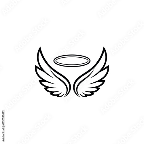 Angel Wings and Halo A Symbol of Purity and Divinity 1.