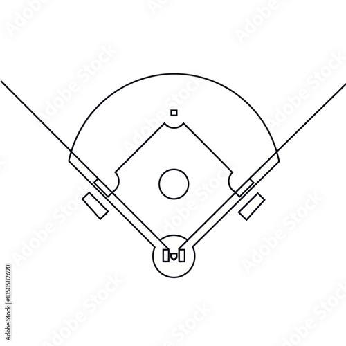 Baseball Field Diagram A Detailed Overhead View.