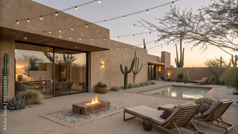 Obraz premium sunset in the city