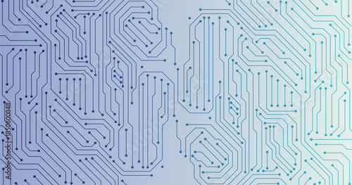 Circuit board texture with communication technology concept. Creative vector illustration