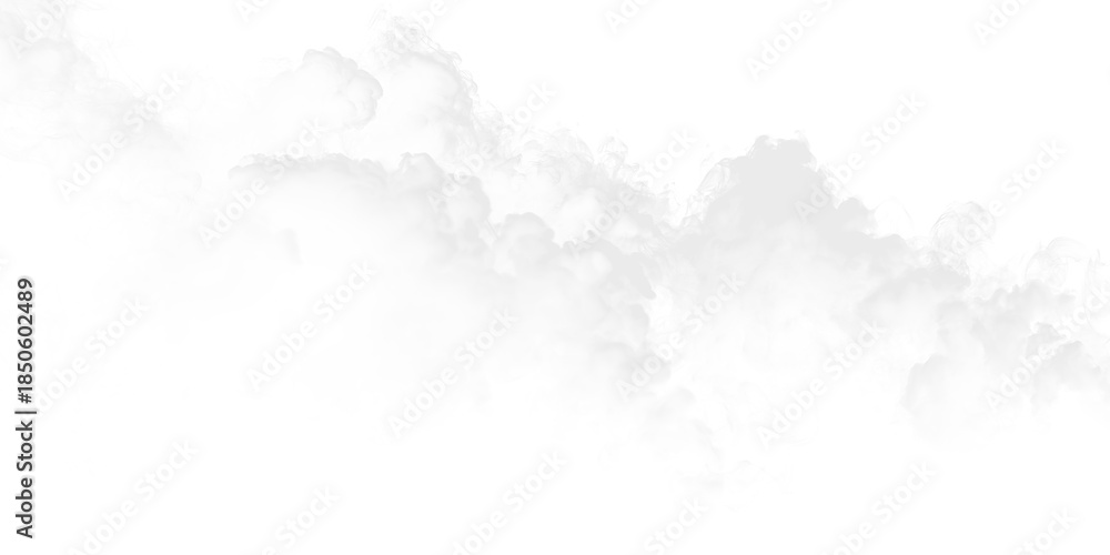 Obraz premium Cloud shapes blend softly on a transparent background during afternoon light in a quiet outdoor setting at a park