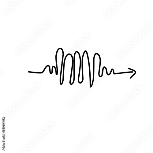 Tangle arrow line Doodle 