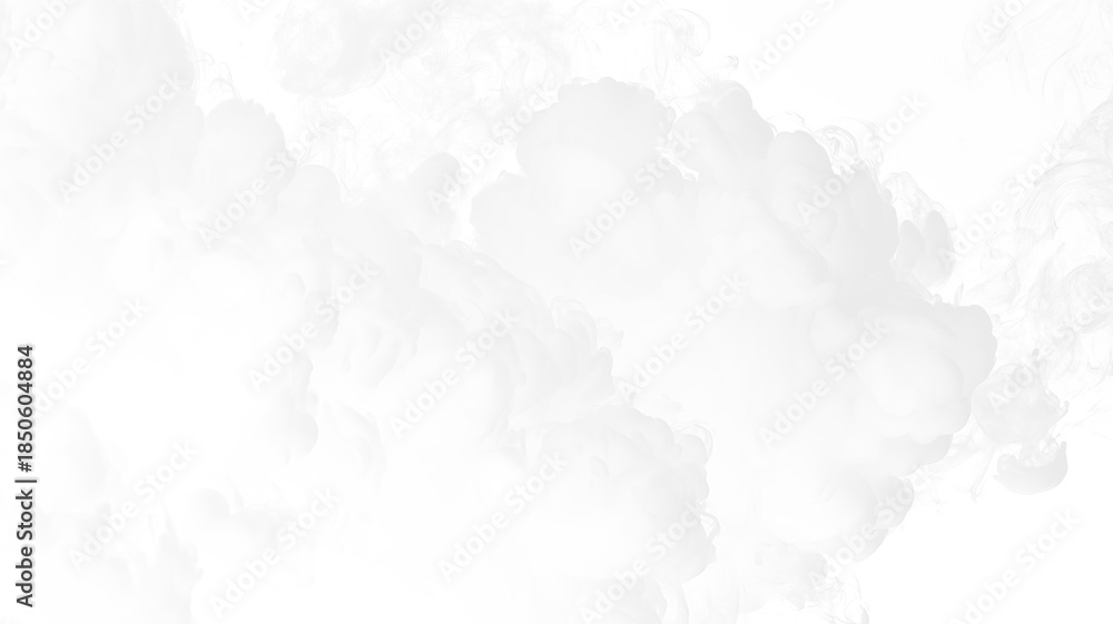 Obraz premium White smoke swirling on a transparent background depicting movement and flow in the air